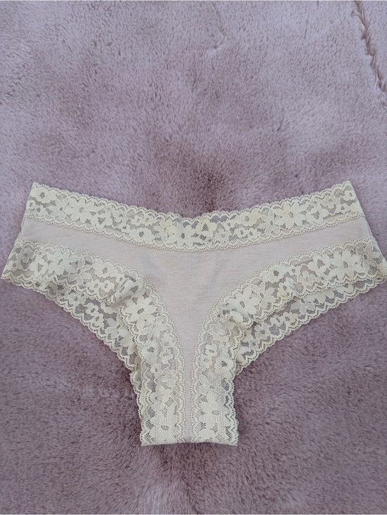 Victoria's Secret Other - Victoria's Secret Lace Trim Cheeky Panty S